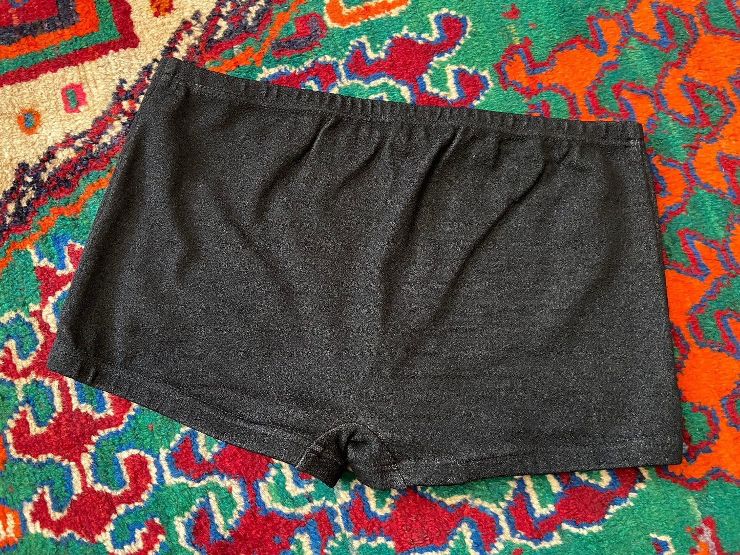 Vintage 1970s Black Swim Shorts