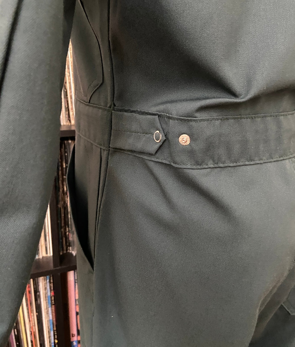 Vintage 1970s Green Workwear Utility Jumpsuit