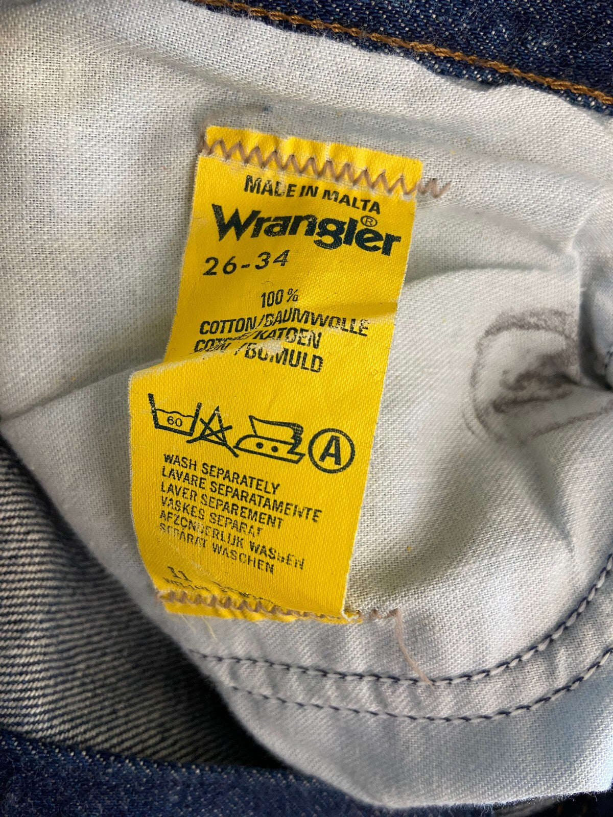 Vintage 1980s Deadstock Wrangler Jeans W24