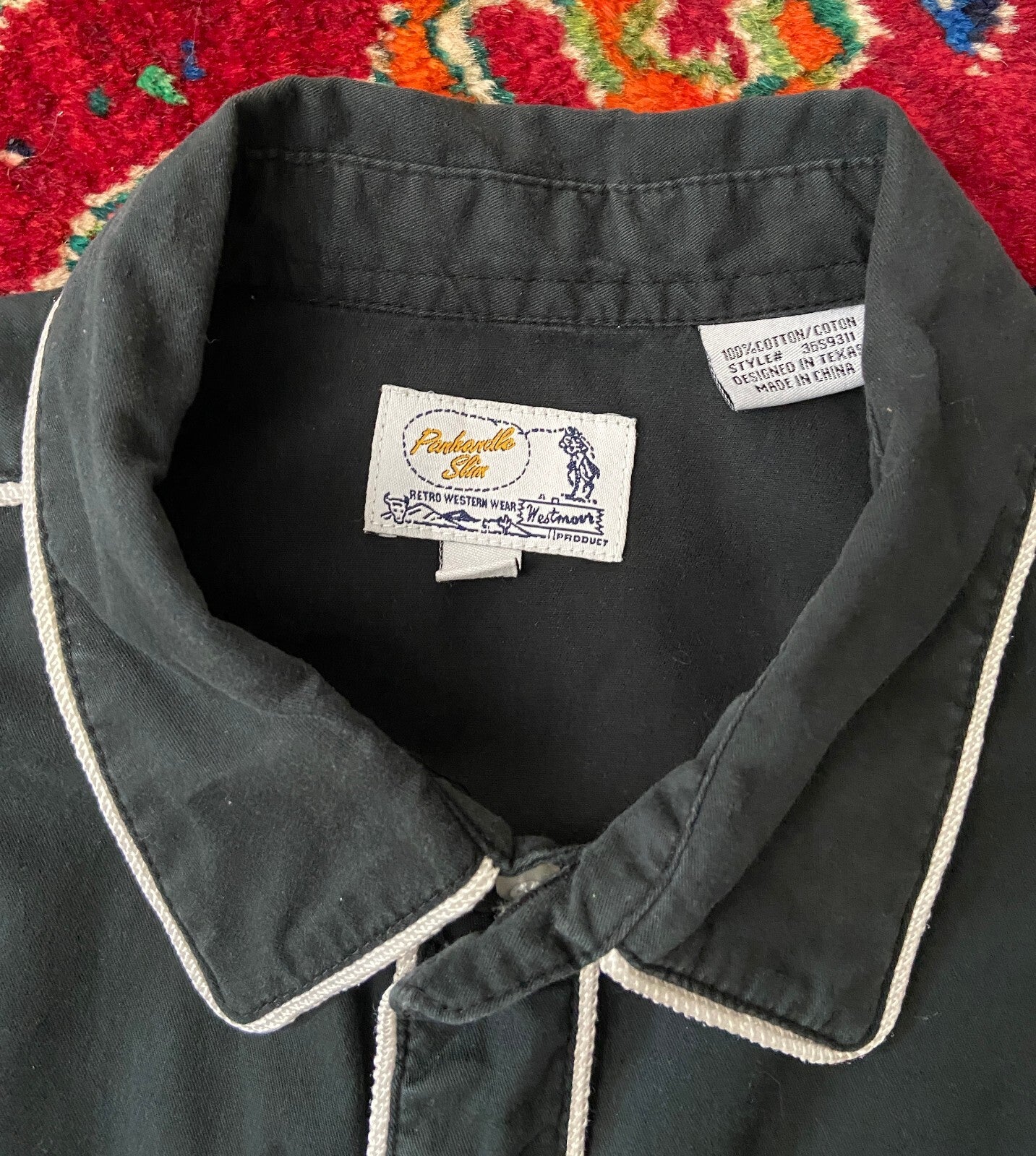 Vintage Embroidered Panhandle Slim Rodeo Western Shirt