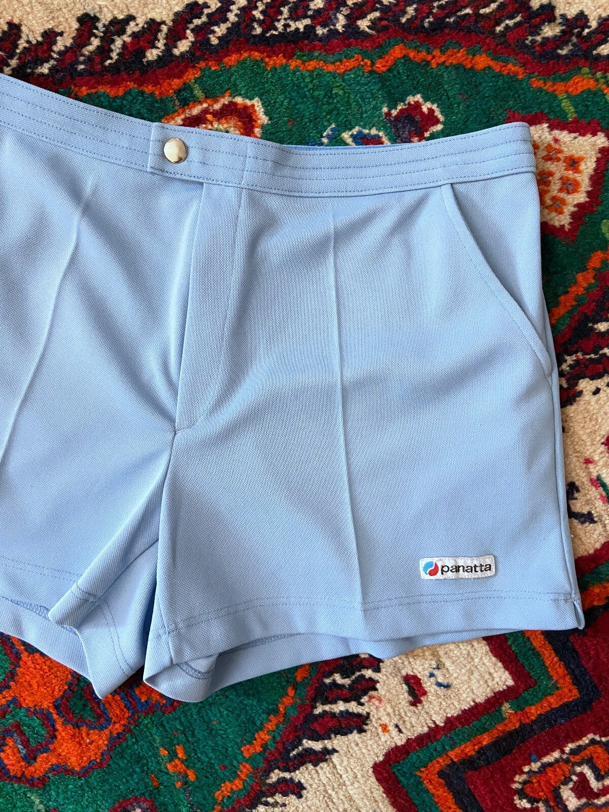 Vintage 1970s Baby Blue Panatta Tennis Shorts