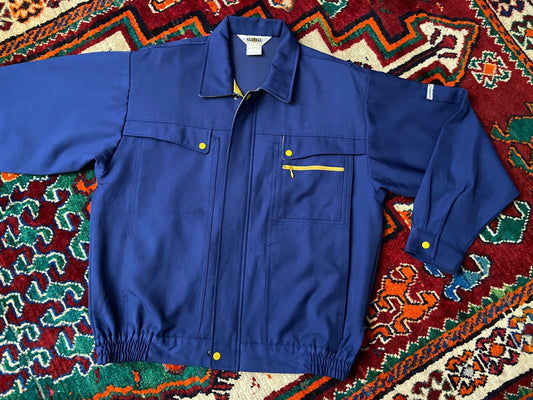 Vintage Electric Blue Japanese Worker Jacket