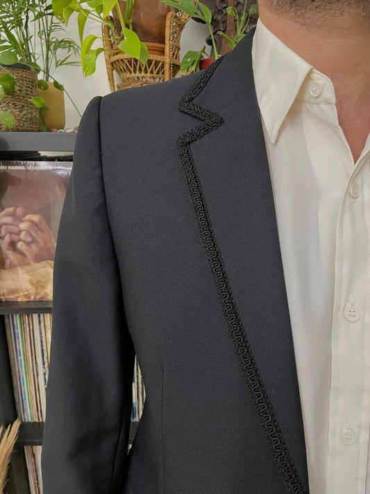 Vintage 1970s Evening Jacket With Braided Trim