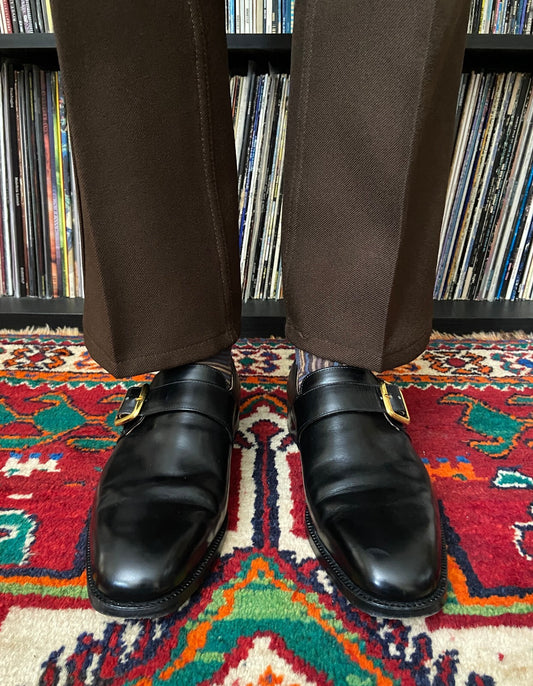 Vintage Millennium 2000 Church's Monk Strap Shoes UK 8.5 - 9