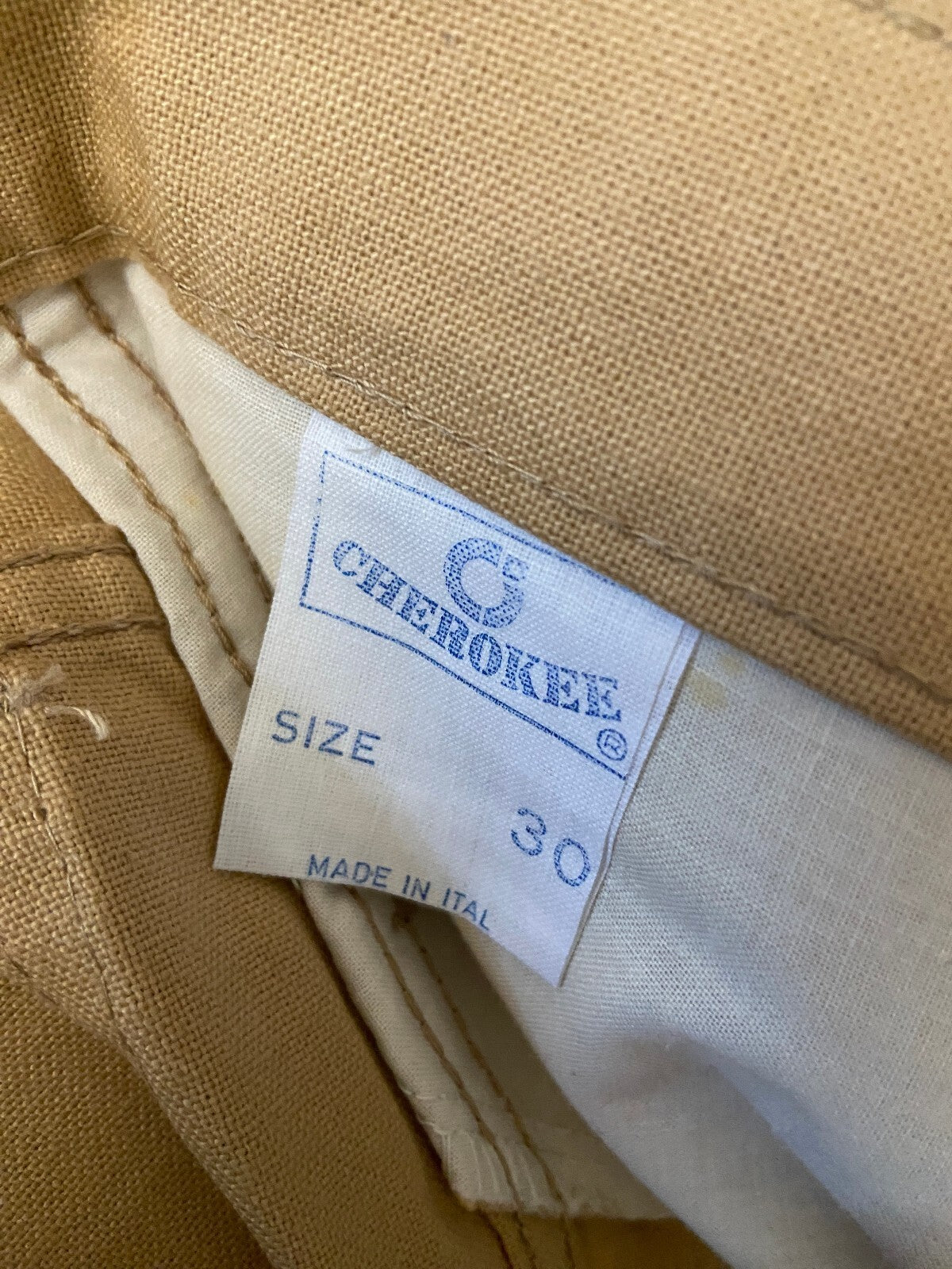 Vintage 1980s Beige Deadstock Cherokee Jeans W29