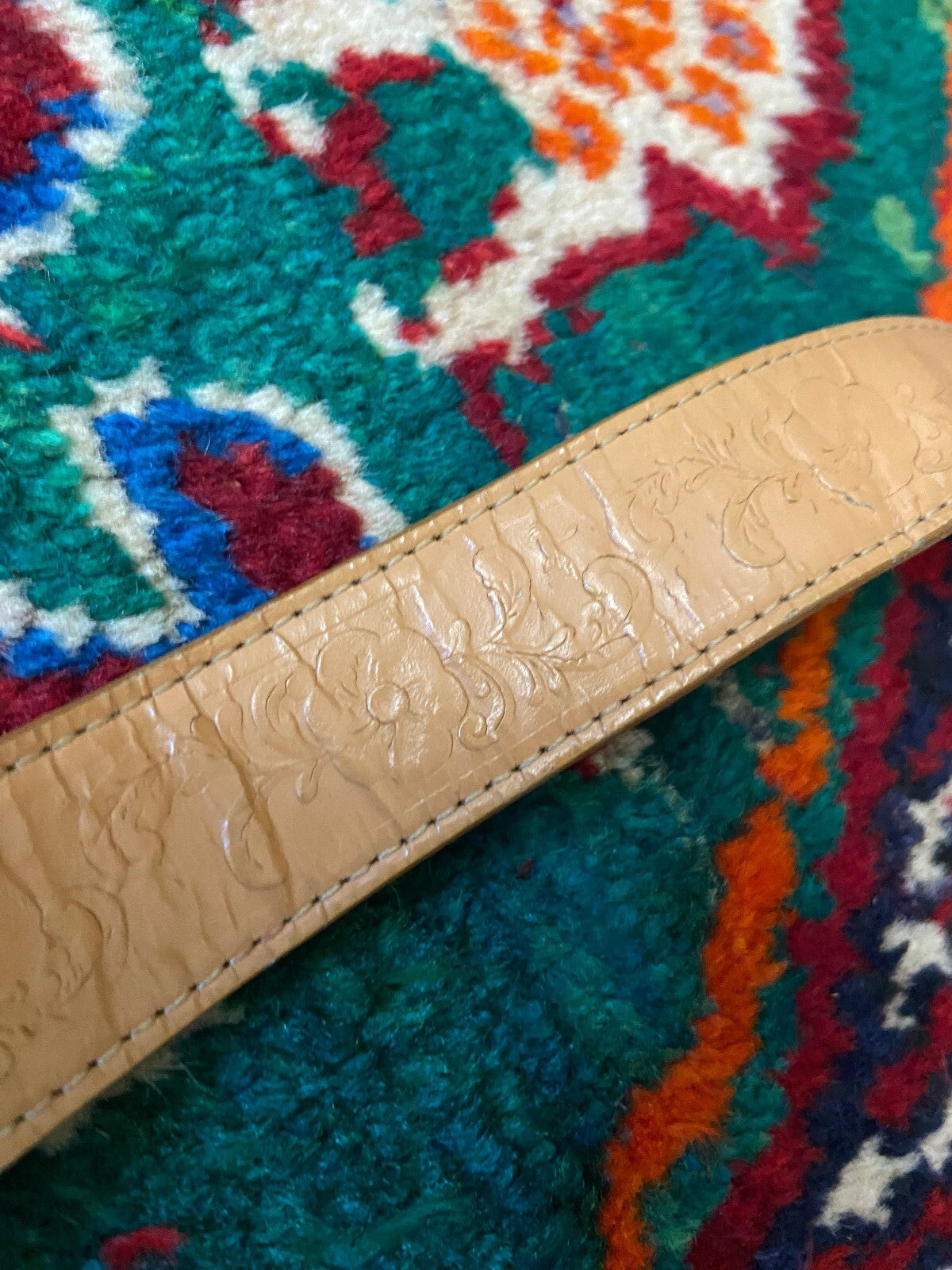 Vintage Tan Western Buckle Belt