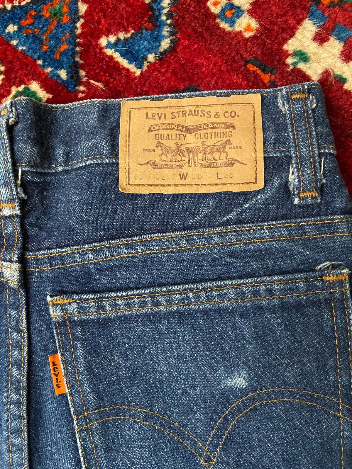 Vintage 1980s Levi's Orange Tab Straight Leg Jeans W27.5