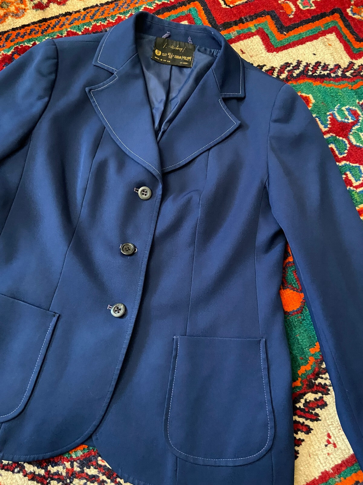 Vintage 1970s Navy St Michael Blazer Jacket