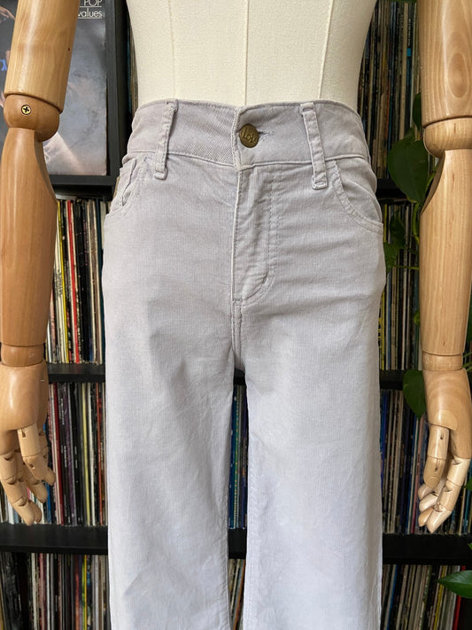 Lois Lilac Corduroy Flared Trousers W26
