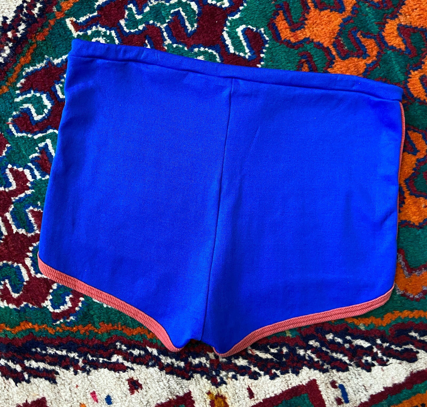Vintage 1970s Blue Track Shorts W31