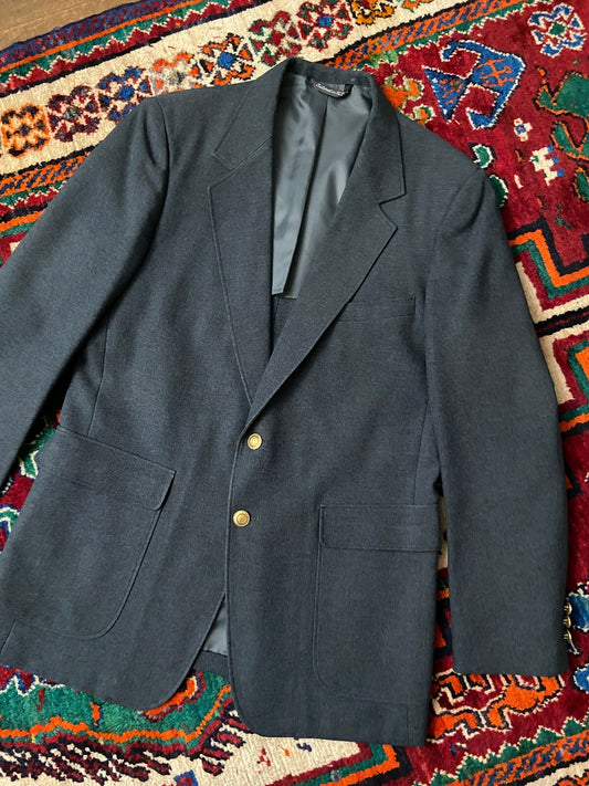 Vintage 1970s Grey Sports Blazer Jacket