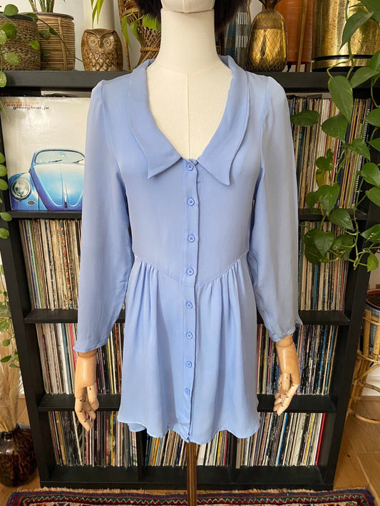 Shape Shiftr Powder Blue Mini Dress