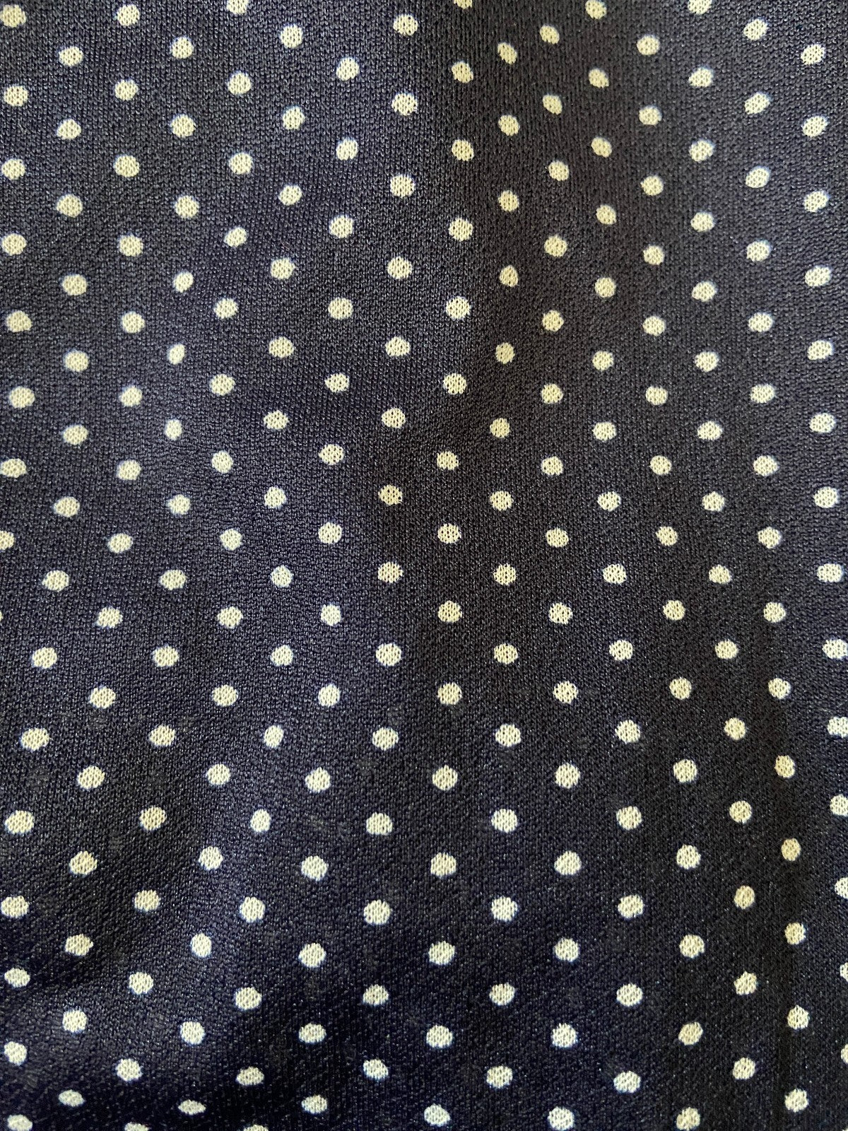 Vintage 1970s Navy Polka Dot Layered Dress