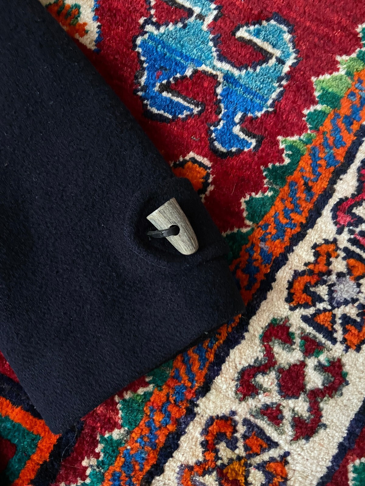 Vintage 90s Navy Burberry Duffle Coat