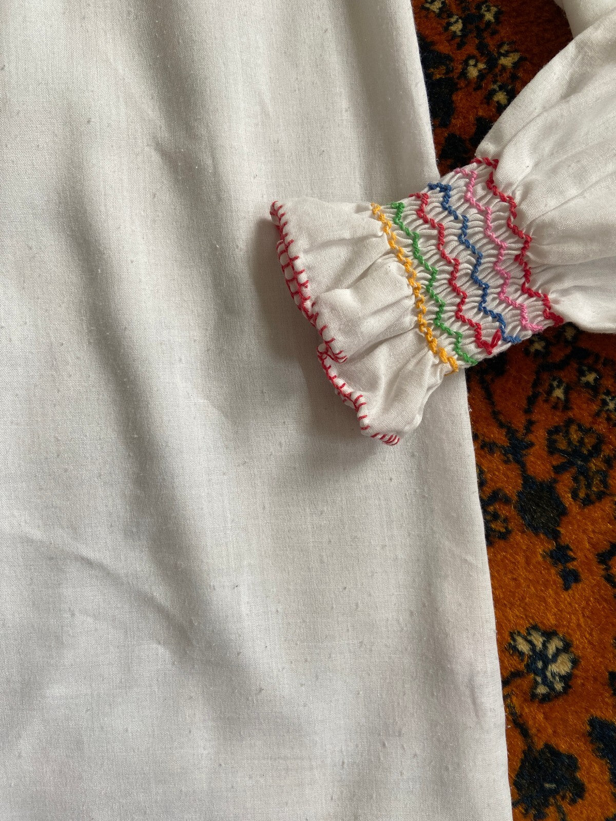 Vintage 1970s Embroidered Penny Lane Blouse
