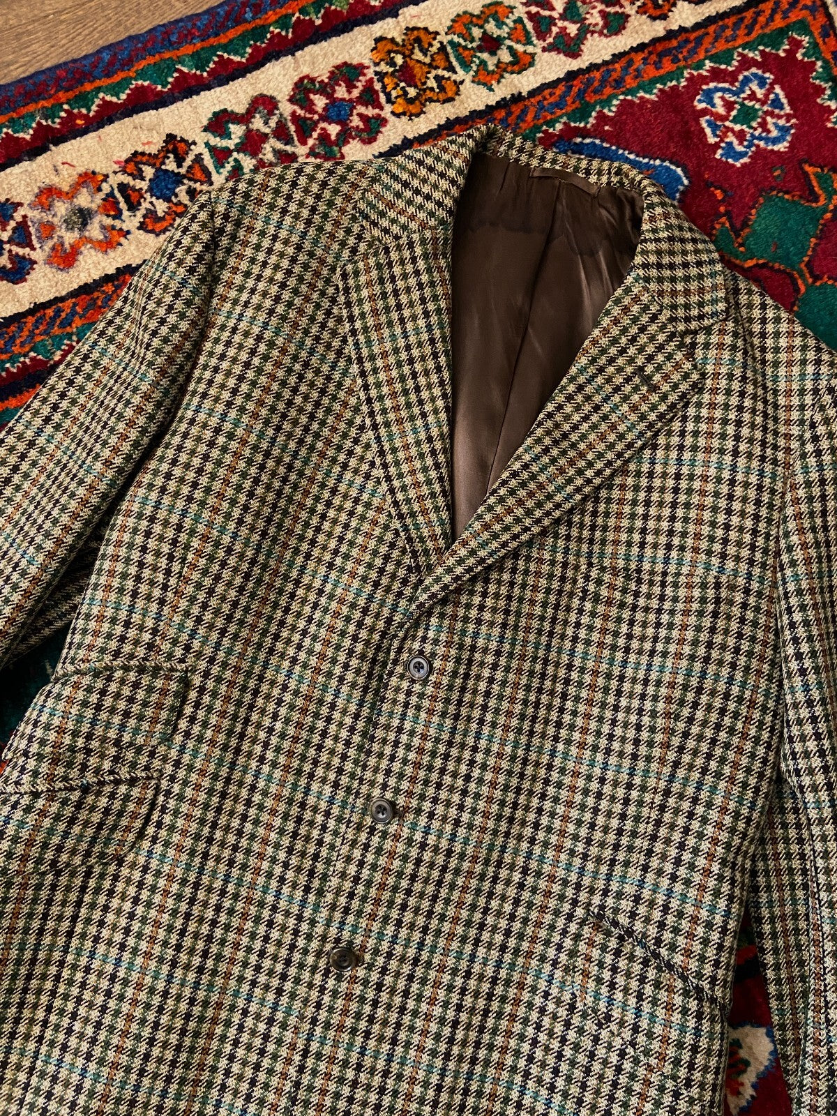 Vintage 1970s Gun Club Tweed Hunting Blazer Jacket