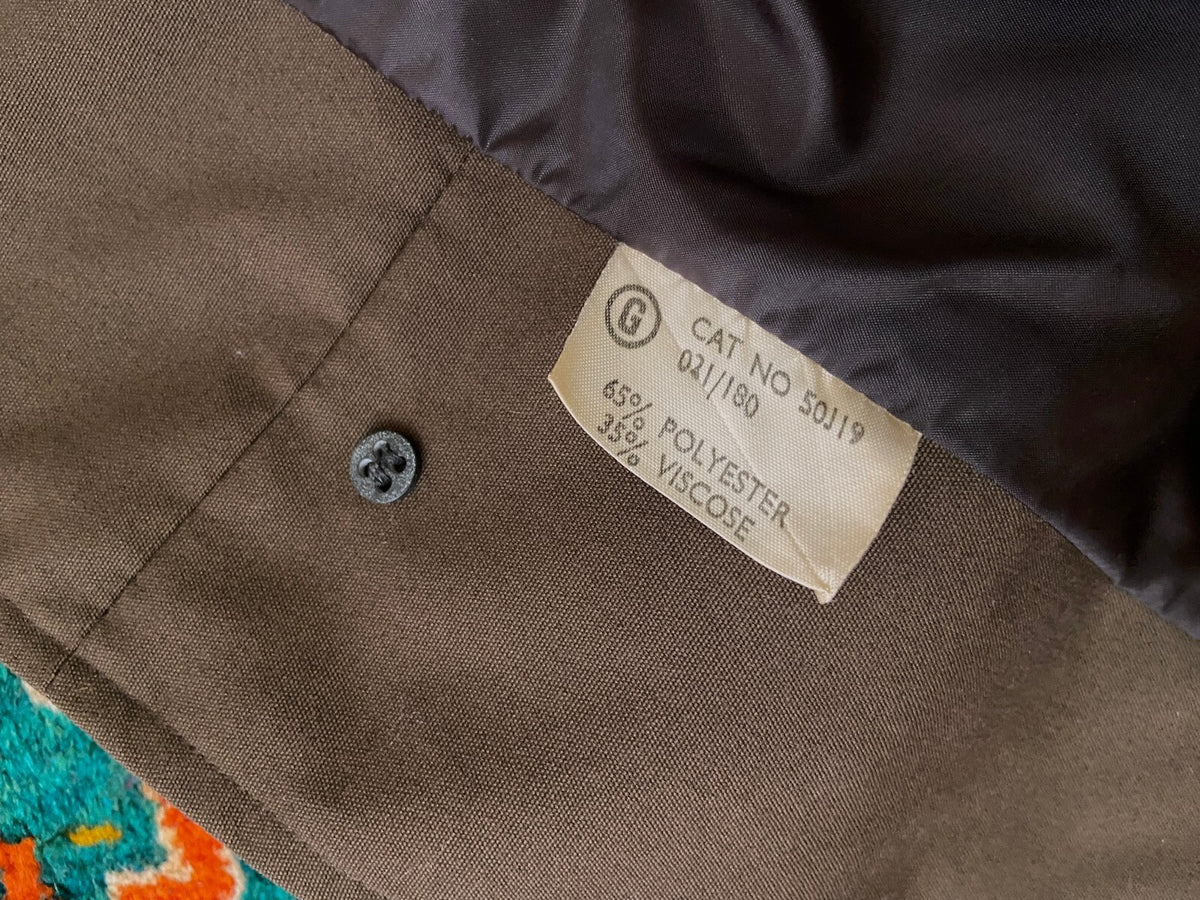 Vintage 1970s Chocolate Brown Baker Street Raincoat