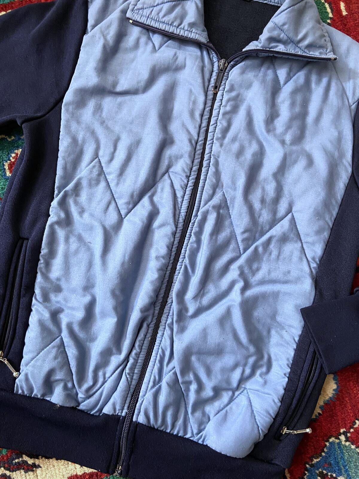 Vintage 1980s Blue & Navy Sports Jacket