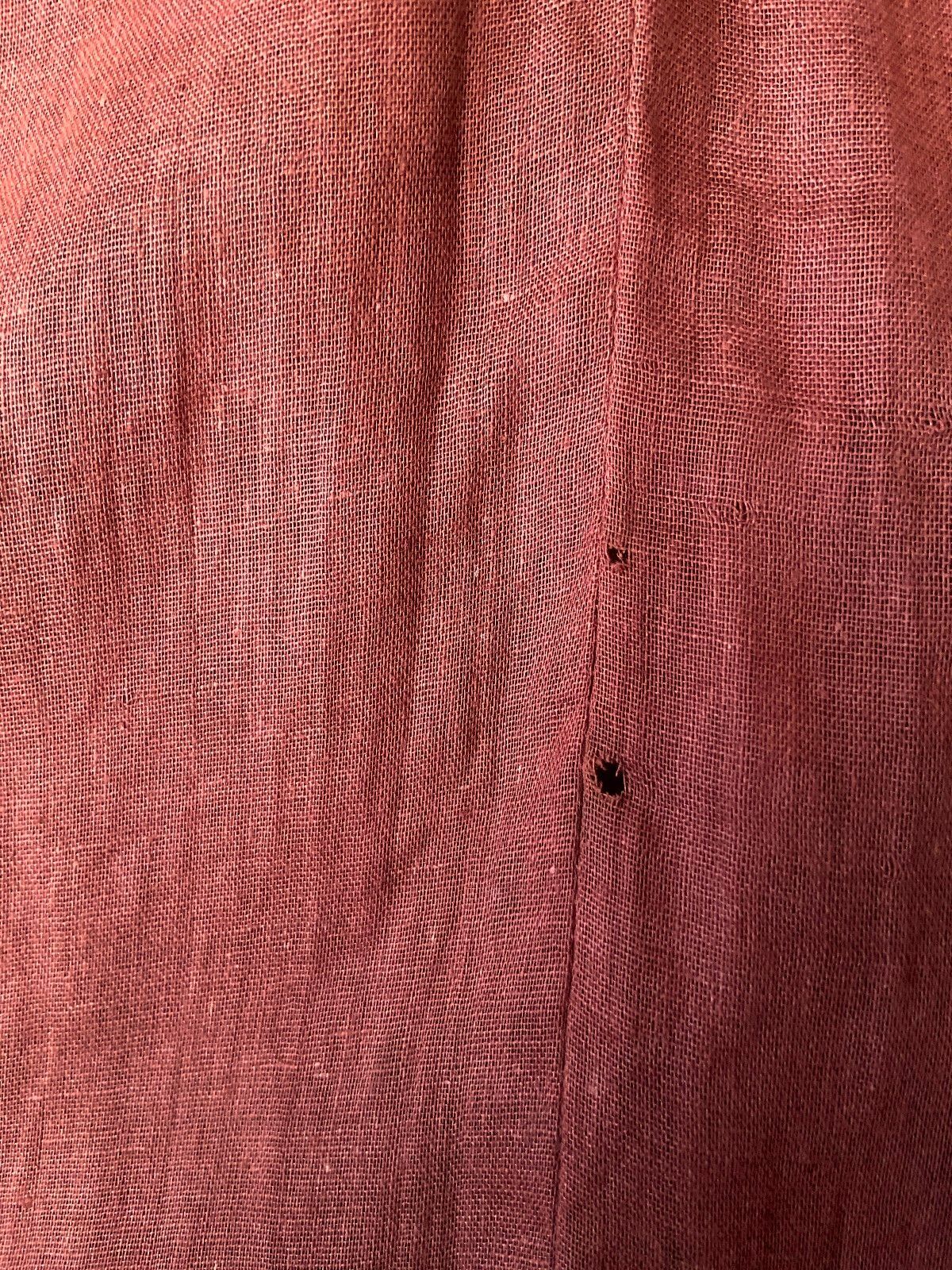 Vintage 1970s Rust Biba Cotton Gauze Smock Dress