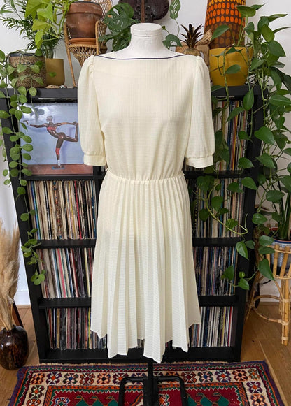 Vintage 1980s Cream C&A Dress