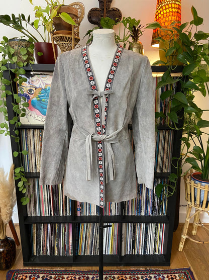 Vintage 1960s Grey Suede Penny Lane Jacket