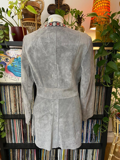 Vintage 1960s Grey Suede Penny Lane Jacket