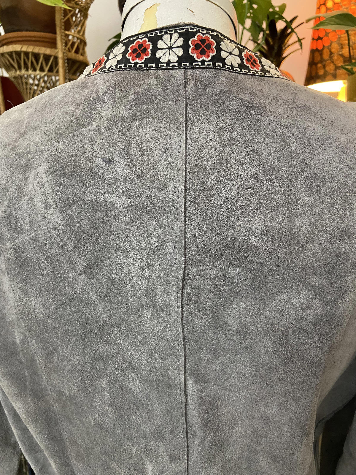 Vintage 1960s Grey Suede Penny Lane Jacket