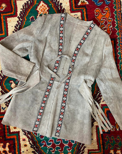 Vintage 1960s Grey Suede Penny Lane Jacket