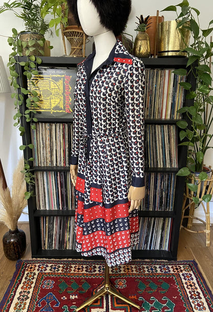 Vintage 1970s Peepers Shirt Dress
