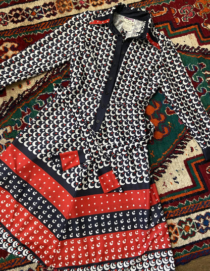 Vintage 1970s Peepers Shirt Dress