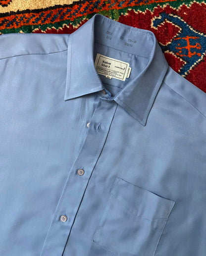 Vintage 1970s XL Blue Sears Short Sleeve Shirt