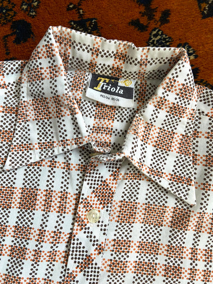 Vintage 1970s Short Sleeved Patterned Shirt