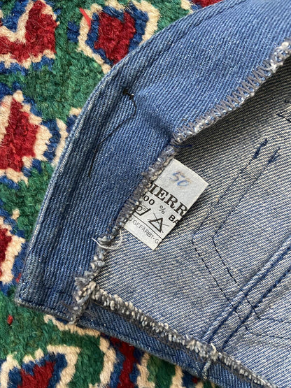 Vintage 1970s Pierre Jeans Denim Waistcoat