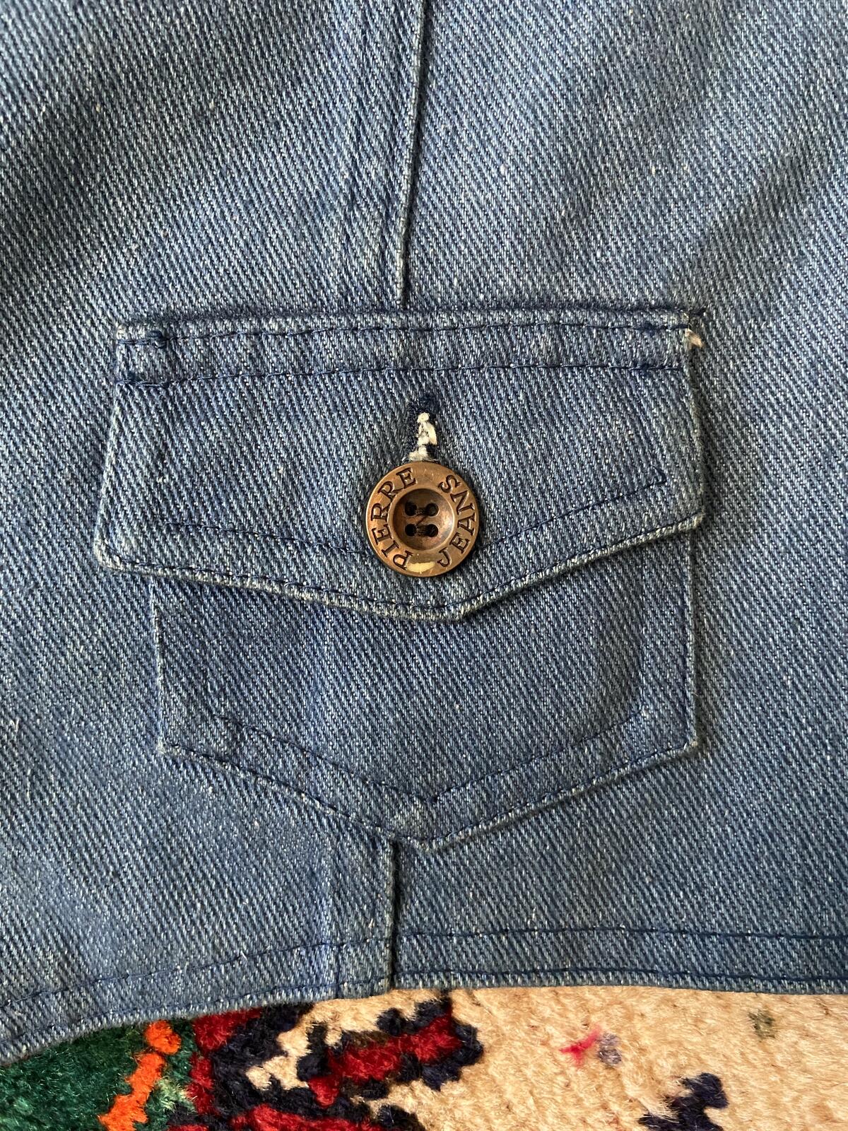 Vintage 1970s Pierre Jeans Denim Waistcoat