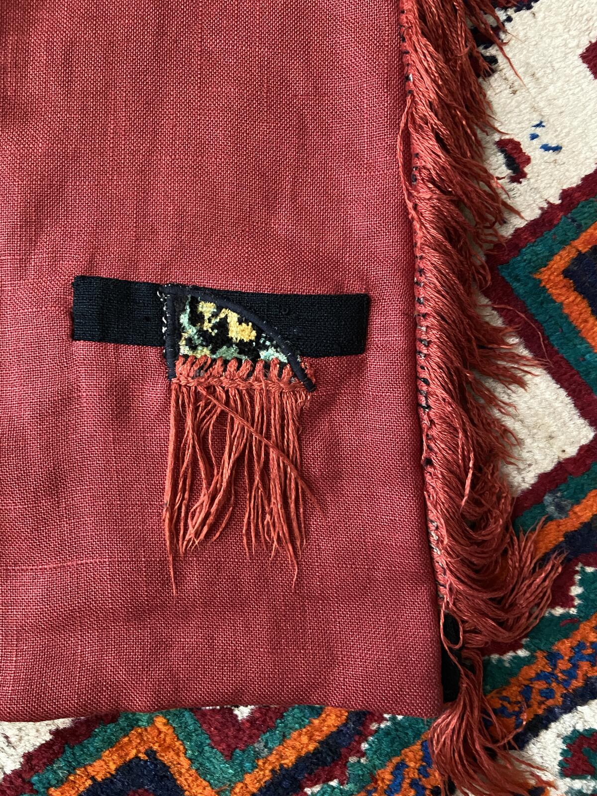 Vintage Deer Tapestry Fringed Waistcoat