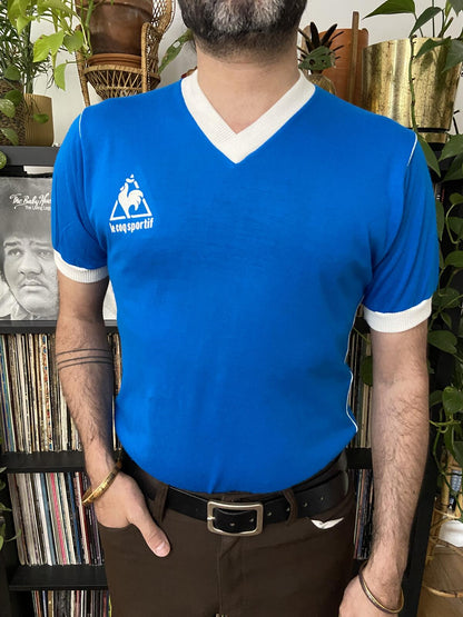 Vintage 1980s Le Coq Sportif Football T-Shirt