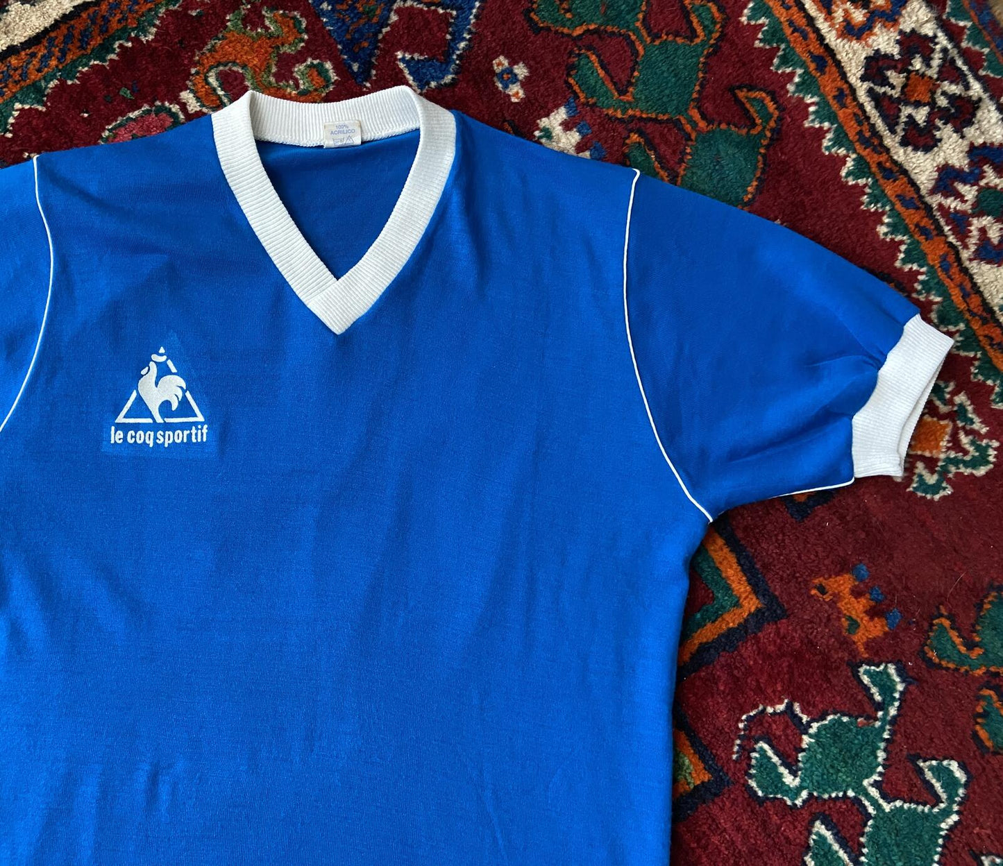 Vintage 1980s Le Coq Sportif Football T-Shirt