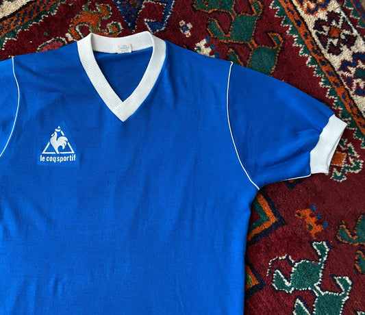Vintage 1980s Le Coq Sportif Football T-Shirt