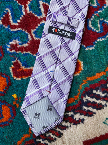 Vintage Purple Woven Pattern Tie