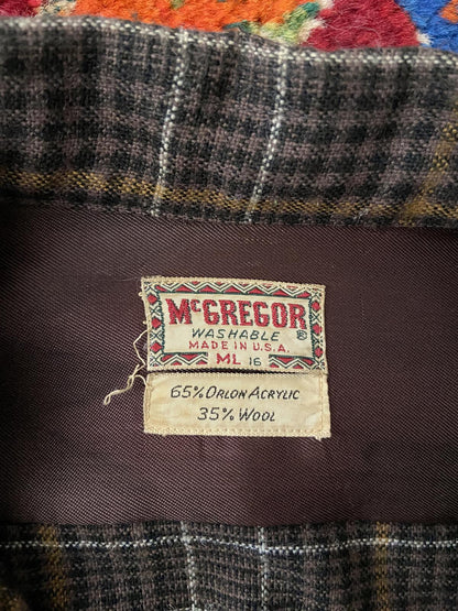 Vintage 1960s McGregor Plaid Shirt