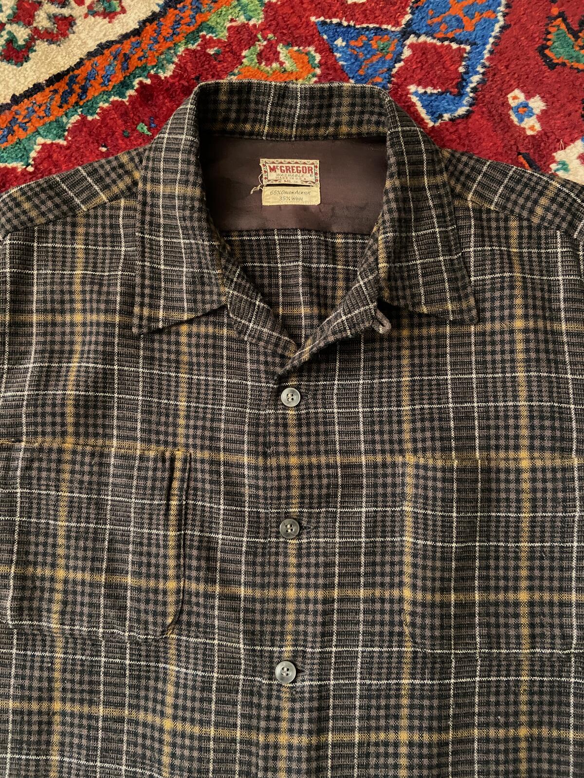 Vintage 1960s McGregor Plaid Shirt