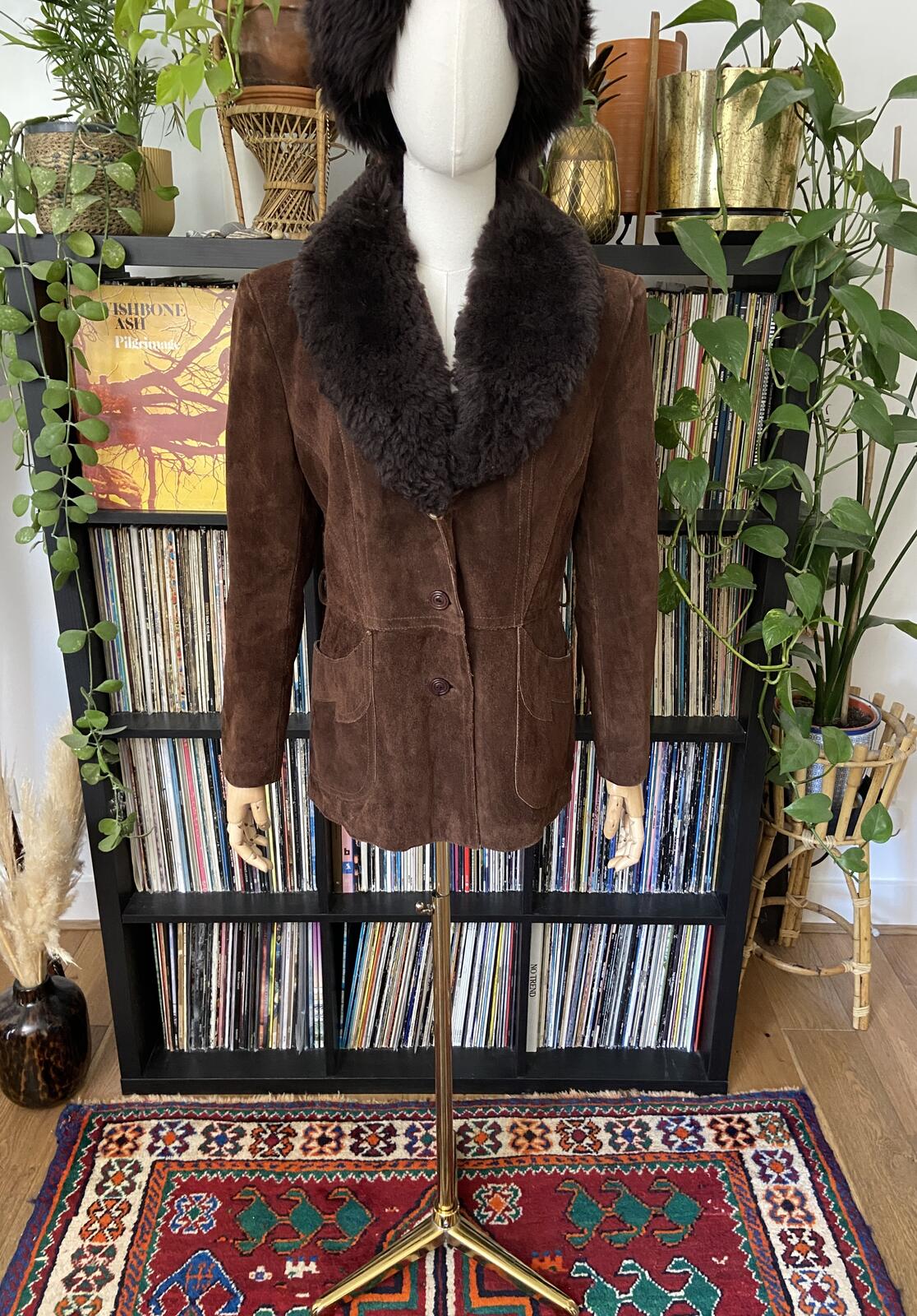 Vintage 1970s Brown Suede Canadian Penny Lane Jacket