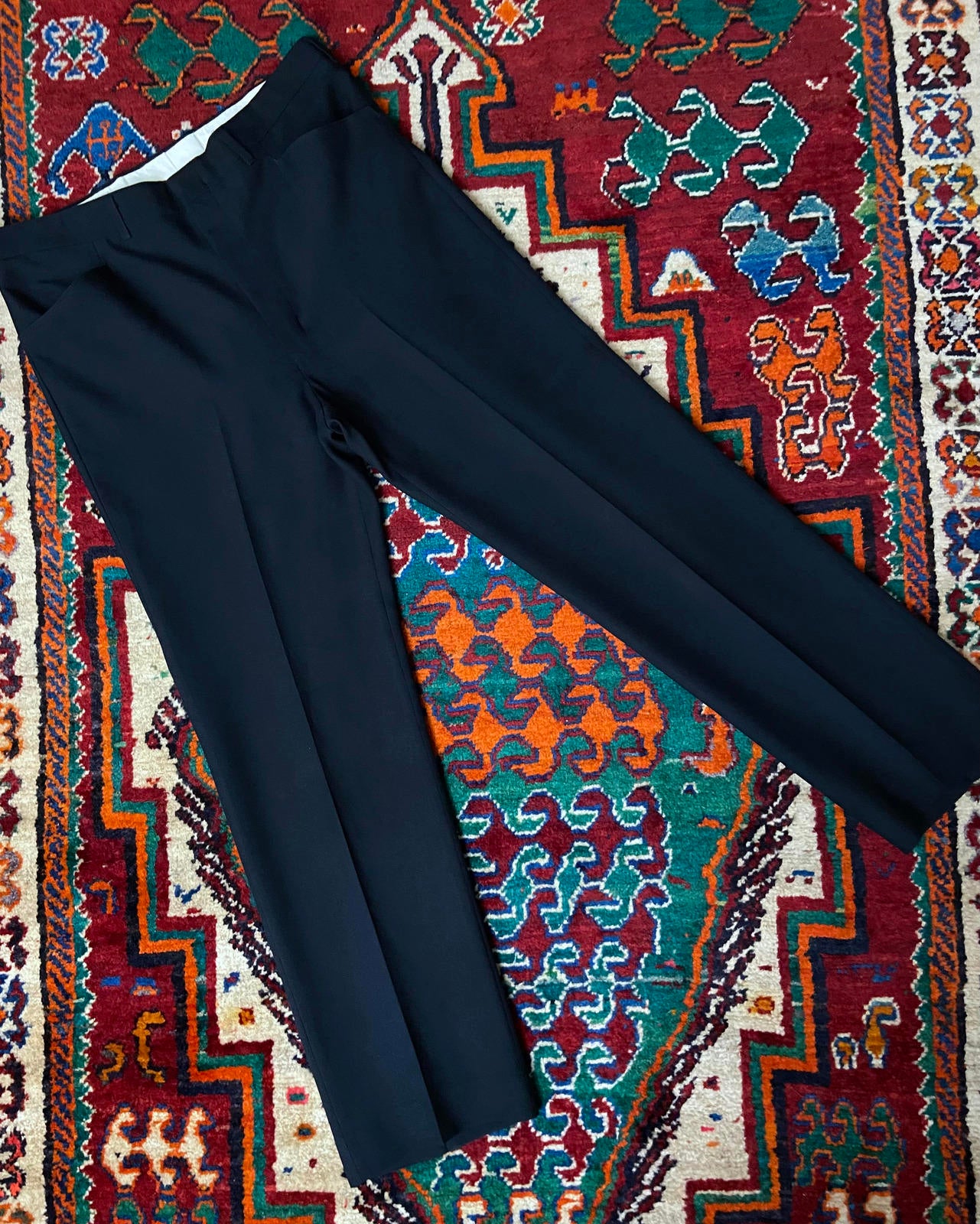 Vintage 1970s Navy Haggar Trousers W35 / L30