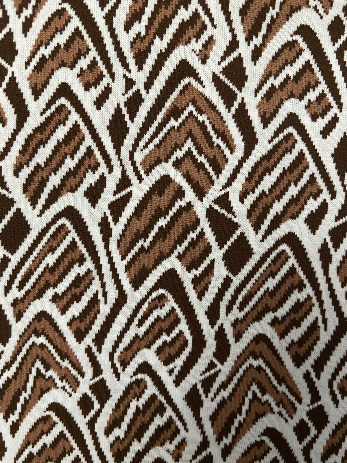 Vintage 1970s Brown Patterned Deadstock Swimming Shorts