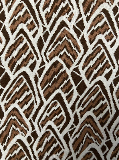 Vintage 1970s Brown Patterned Deadstock Swimming Shorts