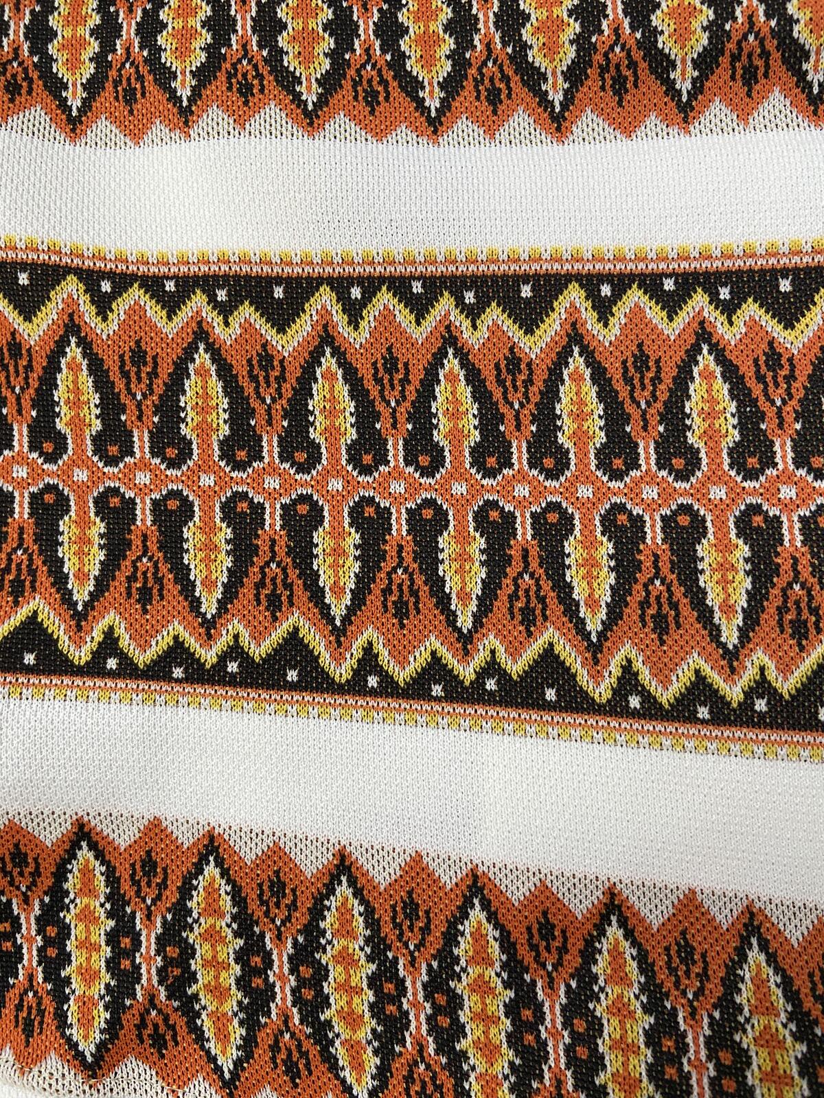 Vintage 1970s Cream Patterned Swimming Shorts