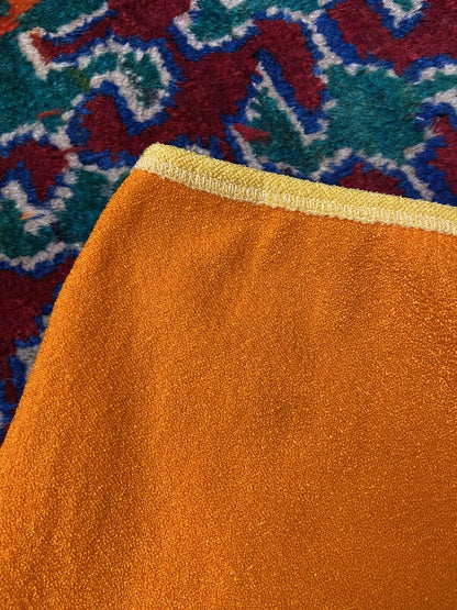 Vintage 1970s Orange Yellow Swimming Shorts