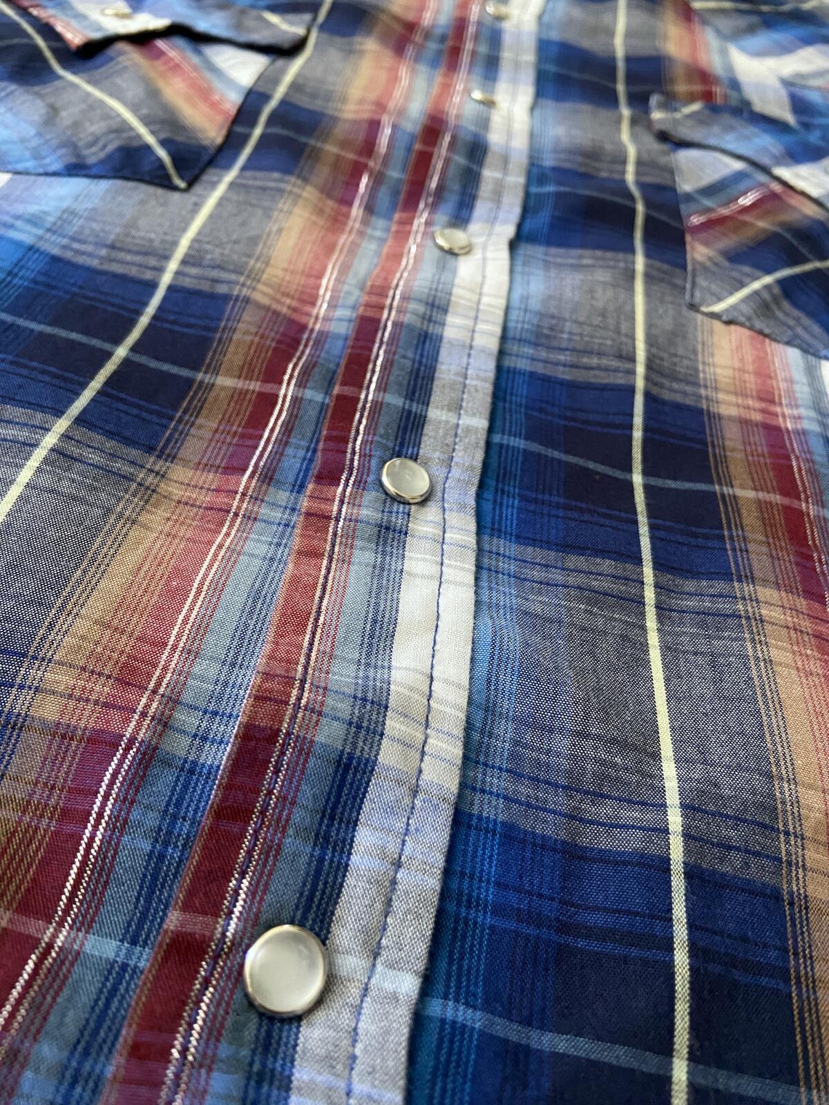 Vintage Blue Ely Cattleman Western Shirt