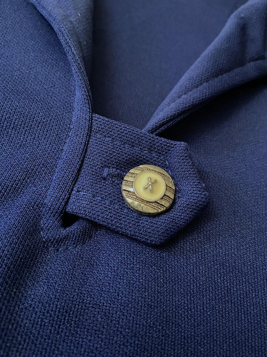 Vintage 1970s Navy Polo Top