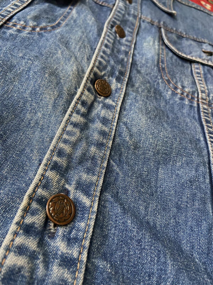 Vintage 1970s JCPenney Dagger Collar Denim Jacket